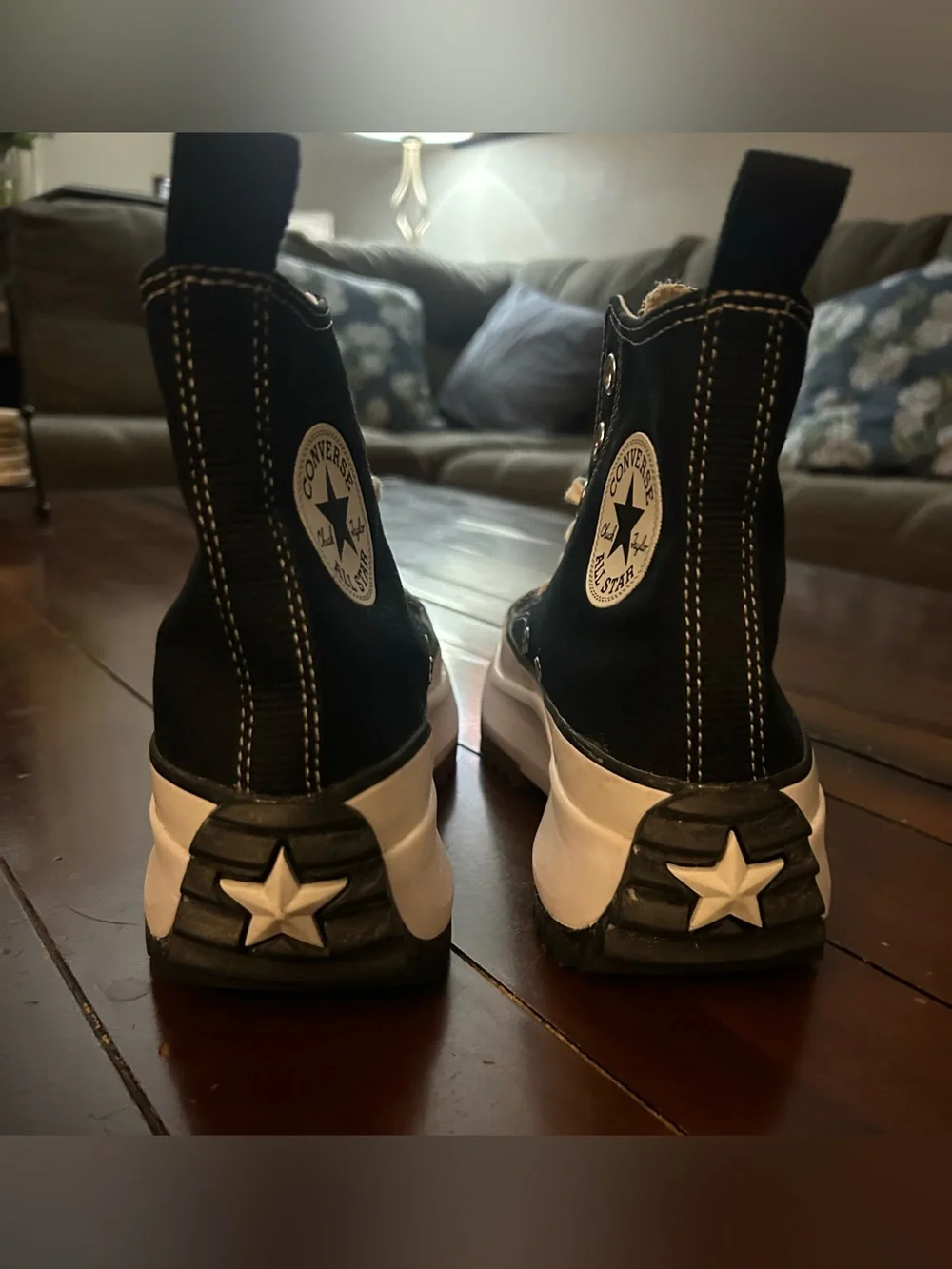 Converse Run Star Hike Platform High-Tops Black canvas